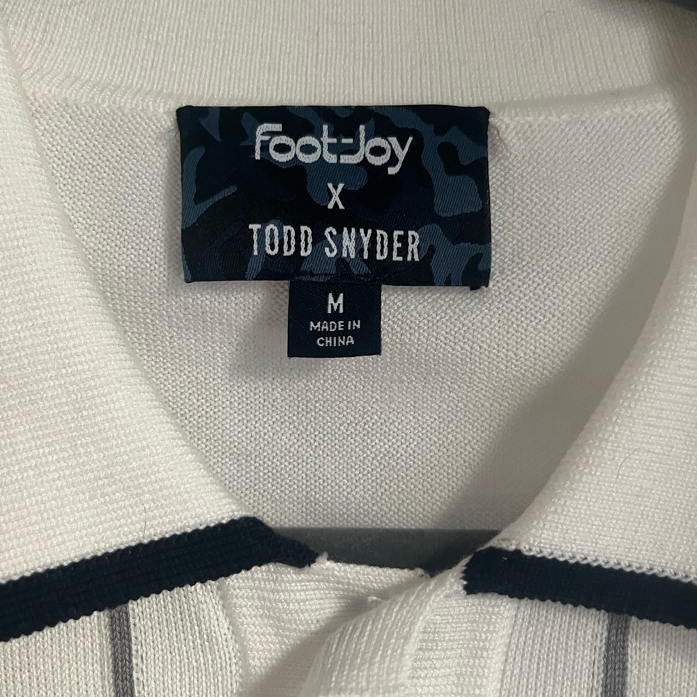 Todd Snyder White Polo Shirt with Crisp Collar